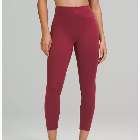 NWT New LULULEMON Instill HR High Rise Tight Legging MLWI Mulled Wine Red 0